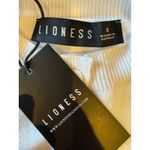 LIONESS  Sweater Women Small White Vallery Knit Cardigan NWT Preppy‎ Academia Photo 8