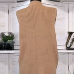 Vintage Y2K tan suede leather sweater Western country style vest sz L Size L Photo 1