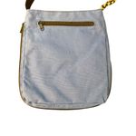 KAVU Keeper Blue Canvas Crossbody Bag Sling Purse Zip Around to Widen Pockets Photo 4