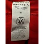 Athleta  Pacesetter Tipped 7/8 Tight Leggings in Cardinal Red/White Sz Medium Photo 4