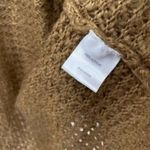 Olive Street Women’s Hooded Fringe Waffle Knit Cardigan Sweater Brown Size M Photo 6