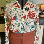 Dockers Vintage XL Nautical Buttonup With Flaws*** Photo 0