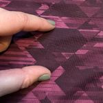 Reebok Womens Purple Geometric Print Mesh Racerback Stretch Athletic Workout top Photo 6