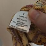 Pink Rose NWT Gold Yellow Floral Geo Short Sleeved Dress New Photo 3