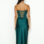 LIONESS NWT Aniston Corset in Green Pinstripe Size XS Photo 6