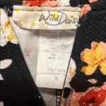 Wild Daisy Chic Floral Black Midi Dress Photo 1