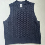 Melrose and Market  Women’s Navy Knit Sweater Vest - Size S Photo 0