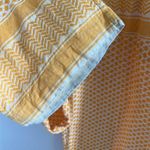 Cecilie Copenhagen Cotton Jacquard Wide Leg Pull on Pants Boho Embroidered Small Photo 5