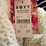 Roxy  After Beach Break Open Knit Relaxed Fit Ivory Hoodie M NWT Photo 5