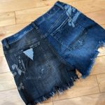 CAbi  black and blue distressed #5987 Jean Shorts Photo 2