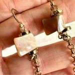 Long abalone chain earrings Photo 2