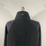 Zelos  Womens Full Zip Teddy Sherpa Mixed Medía Sweater Jacket Size M Black Photo 5