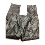 Mixit 1990's 100% Black Leather Straight Leg High Rise Pant Size 12 Photo 4