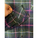 Lauren Ralph Lauren Women's XS Crest Embroidered Sleep Shirt Dress Green Plaid Photo 2