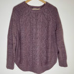Vera Wang Simply Vera  | Dusty Mauve Cable Knit Sweater | Large Photo 0
