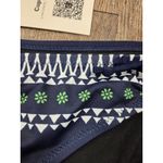 Cupshe  NWT Navy Blue Green White Halter Top Corset Back Bikini Swim Set XL Suit Photo 1