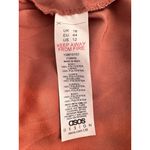 ASOS  DESIGN Rust V Neck Textured Fabric Tie Back Long Sleeves Dress Petite US 12 Photo 6