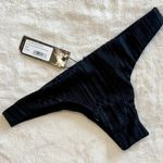 NWT Tavik Ali Mini Swim Bottom in Slinky Rib Black Photo 1
