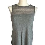 H&M gray tank top with crochet panel Size Small Photo 0
