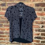 Susan Lawrence  Black & White Short Sleeve Blouse Women's Size Small Photo 1