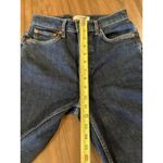 RE/DONE Revolve  90s high rise ankle crop Dark rinse button up straight Jeans 25 Photo 2