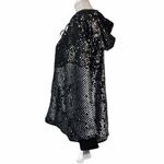 BLANK NYC Silver Sequin Bomber Jacket in Black Light NEW Photo 3