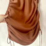 Aritzia  Wilfred Only Ruched Slip Dress in Terrazzo Brown Photo 5