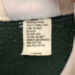 Vintage Grandma Sweatshirt with Collar Dark Green Welcome Birds Pinecone Design Size L Photo 6