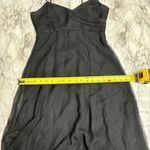 Dave and Johnny  100% Silk Asymmetrical hem black Dress Size 1/2 beaded 90s Y2K Photo 6