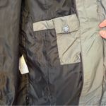 Calvin Klein  Green Faux Fur Hooded Puffer Jacket Medium Photo 5