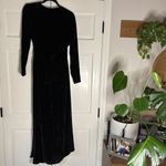 Olivia Von Halle x Disney Maleficent Shillingford Velvet Wrap Maxi Dress Size S‎ Black Photo 5