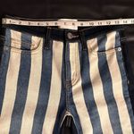 Current/Elliott Current/Elliot High-Waist Stiletto Striped Jeans Photo 5