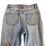 ZARA Women’s 8 High Rise Ripped Mom Jeans Blue Distressed Denim Relaxed Fit Photo 7