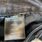 Risen Wide Ankle Flare Jeans Black 38”x28” Mid Rise Distressed Raw Hem‎ Stretch Size undefined Photo 4