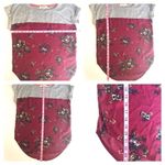 Rewind  Colorblock Floral Capped Sleeve Blouse Size Small Photo 7