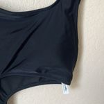 Aerie NWOT  black cut outside tie piece bathing suit Photo 6