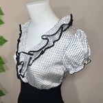 Iz Byer Y2K Vintage Polkadot Ruffle Dress Photo 8