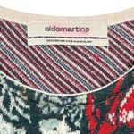 ALDOMARTINS wool floral knitted sweater dress XL Green Photo 3