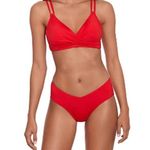 Ralph Lauren Lauren Beach Club Solid Mid-Rise V-Front Bikini Bottom Size 6, NWT Photo 1