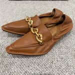 Tory Burch  Brown Leather Jessa Loafers Size 8 Horse-bit Equestrian Photo 1