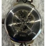 Vanity Fair Womens Pearl Dial VFW535 Quartz Silver Tone Band W/Gold Accent Watch Photo 4