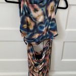 ZARA  Cutout Printed Mini Dress in Blue/ Pink Tie Dye Size XL Photo 3