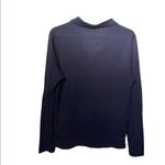 Reiss  Navy 100% Cotton Quarter Zip Long Sleeve Pique Size Extra Small Polo Top. Photo 3