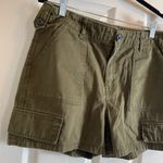 Bershka  woman’s Olive Green Cargo Shorts size 8 Photo 2
