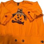 Vintage Enza Scarecrow Sweatshirt Unisex L Orange Cozy Fall Size L Photo 0