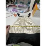 Jones Wear Women’s Size 14 Cocktail Dress Black Ivory Satin Halter Neck Glam. Photo 3