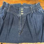 Vintage Essentials Barrel Jeans High Waisted Pleated Cottagecore Chic W12 Blue Size 12 Photo 6
