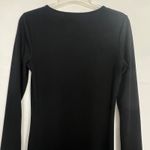 NA-KD  Women's Long Sleeve Side Slit Black Maxi Dress Size Large Photo 9