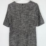 LK Bennett Cynthia Tweed Dress Pockets Flounce Hem Black White Size 8 EUC Photo 9