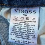Vigoss Larry Levine Women's‎ Blue Denim Pull On Jegging Jeans Size 8 Photo 5